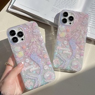 Casing iphone 11/12/13/14/15 Pro cartoon mermaid Case For iPhone 11,12,13,14,15,11PM,12PM,13PM,14PM,
