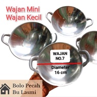 BL - MINI Wok No. 7 Diameter 16cm Cast Aluminum Mini Wok/ Polishing Wok/ Small Wok/ Serabi Wok/ Cucu