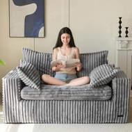 Bean Bag Chair For Living Room, Upholstered Loveseat Sofa Couch With Deep Seating, Wide Armrests Bon