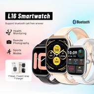 L16 Smart Watch Bluetooth Call Waterproof Fitness Tracker Heart Rate Blood Pressure Monitor for Men 