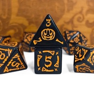 7pcs Halloween DND RPG Dice Set D20 D12 D10 D8 D6 D4 Board Game Accessories