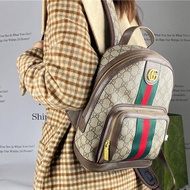 1023GUCCI กระเป๋าเป้สะพายหลังสำหรับผู้หญิง,2023แพ็คสำหรับเด็กนักเรียนหญิงและชายอุปกรณ์เสริม