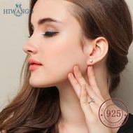 HIWANGO Pt950 Platinum Zircon Earrings for Women and Men