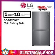 {FREE SHIPPING} LG 655L, Side-by-Side Fridge GC-B257JQYL in Dark Graphite Finish Inverter Refrigerator GCB257JQYL Peti Sejuk
