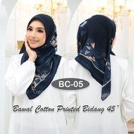 [Fareha Sale] | Fareha Tudung Bawal Anti Kedut Cotton Premium Printed Scarf | Bawal Fareha Cotton Pr