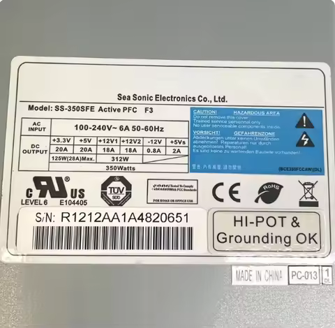 SS-350SFE DPS-300AB-58B Industrial Computer Power Supply 300W/350W FSP300 FSP250-60GNV ATX PSU 90%NE