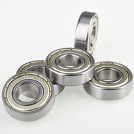 2pcs 6001ZZ 6001RS 12x28x8mm Roller Wheel Bearing Deep Groove Ball Bearing Flanged Pulley Wheel