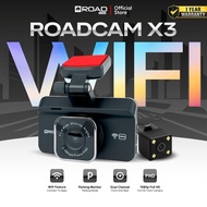 [WIFI VERSION] ROADCAM WIFI X3 Budget Dash Cam Dual Channel Recording 1080P Full HD