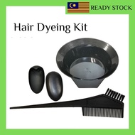 Hair Dyeing Kit Hair Dye Comb Brush Earmuffs Hair Salon Bowl Hairdressing Dyeing Tool Hair Coloring 