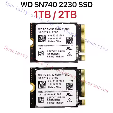 R+ FOR WD 1TB 2TB M.2 2230 SSD NVMe PCIe4x4 SN740 Steam Deck ASUS ROG Flow X Laptop