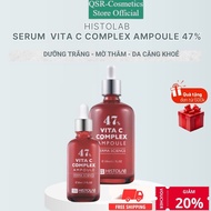 HISTOLAB Vita C Complex Ampoule 47% Skin Whitening Serum, Collagen Growth Serum, Skin Tightening