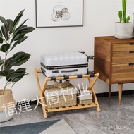 Hotel Luggage Rack Storage Bamboo Foldable Storage Rack Cross-Border Luggage Travel Multi-Layer FX5Y