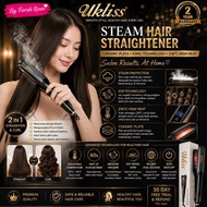 UKLISS Thermal Hair Curler Brush Hair Straightener Comb Curling Iron Style Sikat Rambut