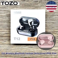 TOZO® T12 Wireless Bluetooth Earbuds Waterproof IPX8 หูฟังไร้สาย หูฟังบลูทูธ ตัดเสียงรบกวน