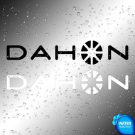 Stickers | (2) Dahon Bikes logo | Weather Proof die-cut decals |
