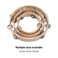 music_big_bang-MY WOTAO 10 Inch Tambourine for Adults Pleasant Jingle Sound Hand Cranked Bell Rings 