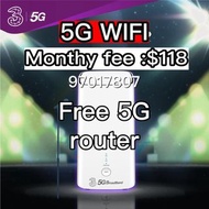 3HK 5GWiFI ‼️Include 5G Router💯 fast ,stable