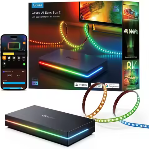 Best Selling HDMI 2.1 Sync Box AI TV Backlight 8K 60Hz 4K 144Hz VRR ALLM for 55-65 inch SmartThings