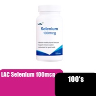Lac Selenium 100mcg 100s (supplement maintain thyroid fuction /support immune system & antioxidant ๏ผ