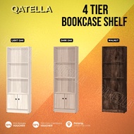 Qatella 4 tier Bookcase Shelf/ Filing Cabinet / Storage Cabinet/Cupboard/Rak Buku/Book Rack (SU 800D