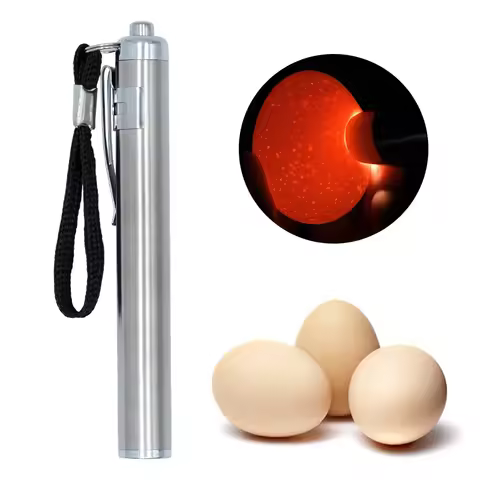 Incubator Eggtester Egg Candling Lamp Led Super Cold Light Flashlight Equipment for All Chicken Dark