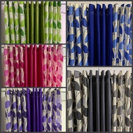 Small Leaf Design Ring Curtain Geena Fabric 7ft 6ft and 5ft sold per piece