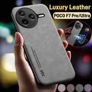 Casing For Xiaomi POCOF7 Poco F7 Pro Ultra F7pro F7Ultra PocoF7pro PocoF7Ultra 5G Leather Soft Coupl