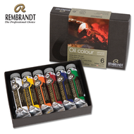 REMBRANDT สีน้ำมันชุด 6 สี 15 ml. (REM.OIL SET CARDBOARD 01 C 306)
