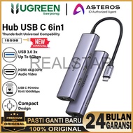 Ugreen 50737 HUB USB C to LAN RJ45 Splitter Ethernet MacBook - Hub Ugreen 15495 Type C Lan Card