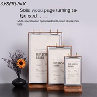 CYBERLINX Ads Display Stand, Multi page Loose leaf Menu Card Holder, Multipurpose Label Holder Aon-s