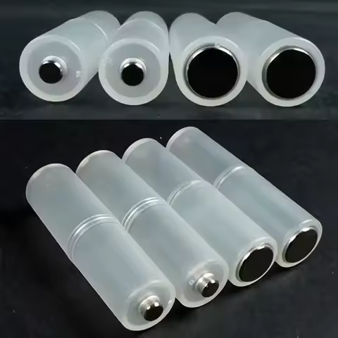 4Pcs AAA to AA Size Cell Battery box Converter Adapter Batteries Holder Plastic Case Switcher for AA