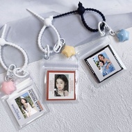 White Deer Merchandise Star Support Gift Star Keychain Chain Photo Frame School Bag Pendant Boarding