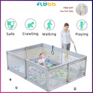 FLYBB Baby Playpen Big Size Indoor Outdoor Baby Playpen Baby Play Fence Toddler Fence Baby Cot