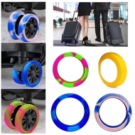 4/8PCS luggage wheel replacement rubber Trunk Wheels Protection Cover Silent Luggage Wheel Rubber Sleeve Travel Box -FY