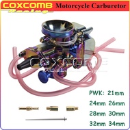 Motorcycle Carburador PWK 21 24 26 28 30 32 34mm 90-250cc Engine Power Jet Motorbike Carburator For 