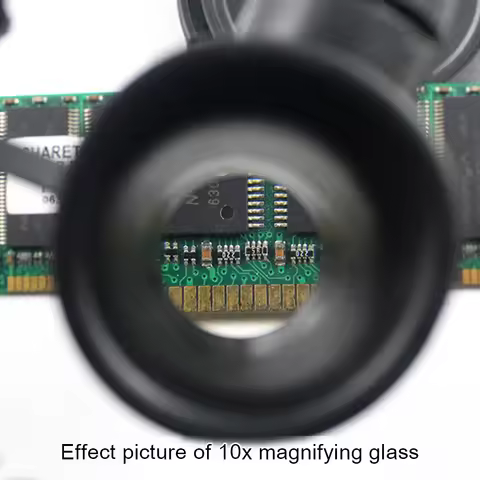 Magnifying Glass 10X/15X/20X/25X Jeweler Watchmaker With LED Light Telescopic Headband Magnifier Gla