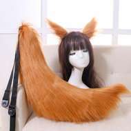 70cm Lolita cat Fox Headband tail Headdress Large hand-made plush animal ears animal tail cosplay je