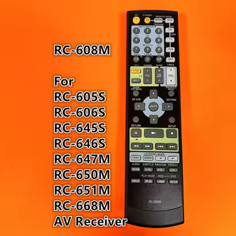 Replacement Remote Control For Onkyo RC-608M RC-605S RC-606S RC-645S RC-646S RC-647M RC-650M RC-651M