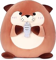 Large Otter Plush Pillow Stuffed Animal Toy,Big Cute Soft Toys 12.5" Fat Kawaii Cuddle Adorable Plus