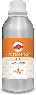 Crysalis Pink Peppercorn (Schinus Molle) Oil | 100% Pure &amp; Natural Undiluted Essential Oil Organic Standard | for Hair Care, Skin, Face, | Aromatherapy Oil | 500ML