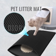 Double Layers Cat Litter Mat Trapping Waterproof Eva Washable Carpet Carpet Kucing Matt Mattress