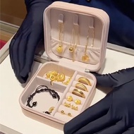 Gold Storage Box Earrings Bracelet Jewelry Box Portable Jewelry Storage Box High-End Exquisite Jewel