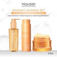 Wardah Vitamin C Radiant Charge Skincare Set Face Care Moisturizing Soap Wardah Face Serum