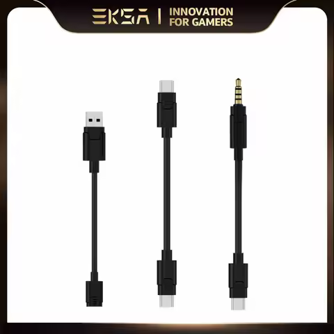 EKSA Type C to 3.5mm Audio Cable / Type C to Type C Cable / Type C Female to USB Cable for E5000 Pro