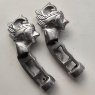 Peralatan kebun Pegangan gagang golok aksesoris gagang golok model motif ukir wayang golek alumunium