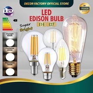 LED Edison Bulb Filament Bulb LED E14 E27 LED Candle Bulb Daylight Warmwhite LED Light Bulb Mentol L