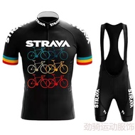 2025 Tour de France Cycling Jersey Short-Sleeved Suit Fleet Version Summer Outdoor Mountain Bike Rac