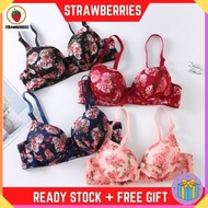 Women Bra Size 34-38 Floral Printed Design Lingerie Baju Dalam Wanita Perempuan [L36138]