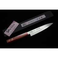🇯🇵堺孝行 くのいち 銀三鋼 櫻花雕刻 和式小刀 150mm 💓 橘漆柄 💓 日本高級廚刀 💓 sakai takayuki