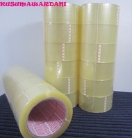 lakban bening 45 x 90 sepaket isi 6 pcs lakban / solasiban / solasi ukuran besar untuk paking dll